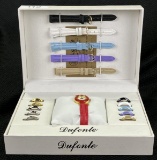 Dufonte Watch and Interchangeable Accessory Set by Lucien Piccard