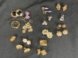 Vintage Earring Assortment Featuring Swarovski and Trifari