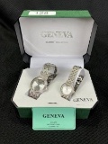 Geneva Classic Collection His & Hers Quartz Watch Pairing