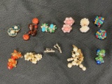 Vintage Earring Assortment Featuring Vogue and Faux Pearl