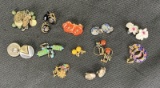 Vintage Earring Assortment Featuring Cloisonne and Italian Art Glass