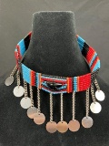 Native American Beaded Choker Necklace