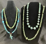Group of Four Stone Necklace
