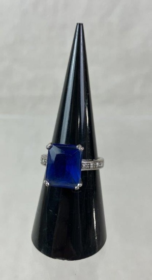 Tanzanite and Sterling Silver Ring
