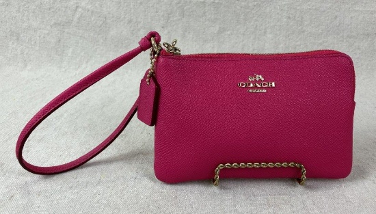 Coach Corner Zip Wristlet