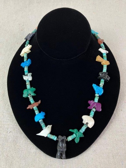 Zuni Fetish Necklace