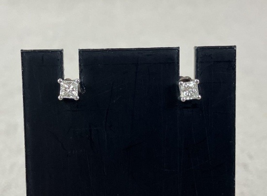 14 Kt Gold and Diamond Stud Earrings