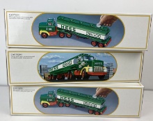 Three Hess Toy Truck Banks