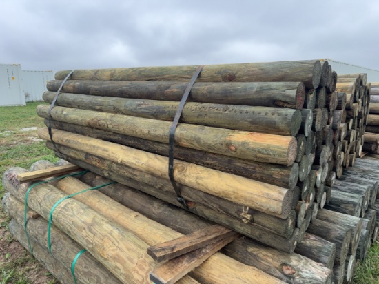 (50) 4â€�x 7ft fence post