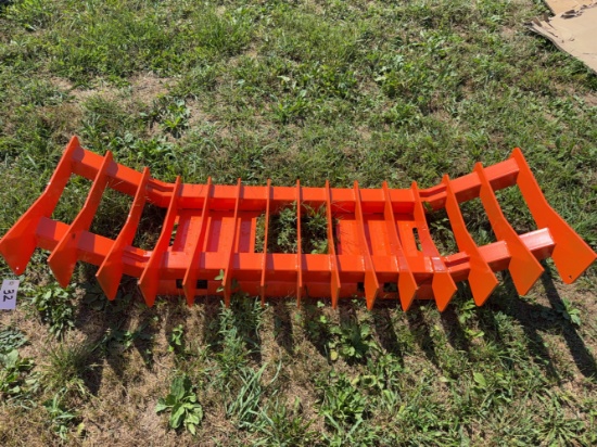 Quick attach root rake