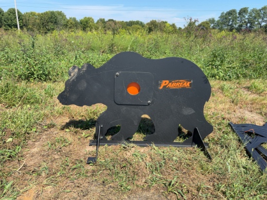 Bear shaped shooting target