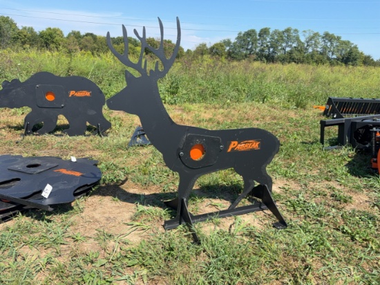 Deer shaped shooting target