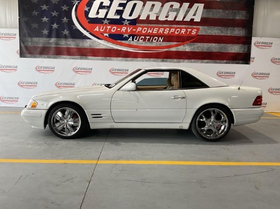 1999 AUTOMOBILE MERCEDES-BENZ SL-CLASS SL500 2 DOOR CONVERTIBLE WHITE WDBFA68F6XF180626 230284