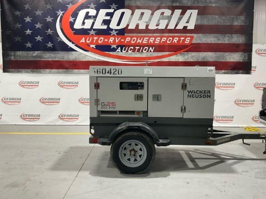 2012 WACKER NEUSON G25 20. KW GENERATOR (5000 HRS)