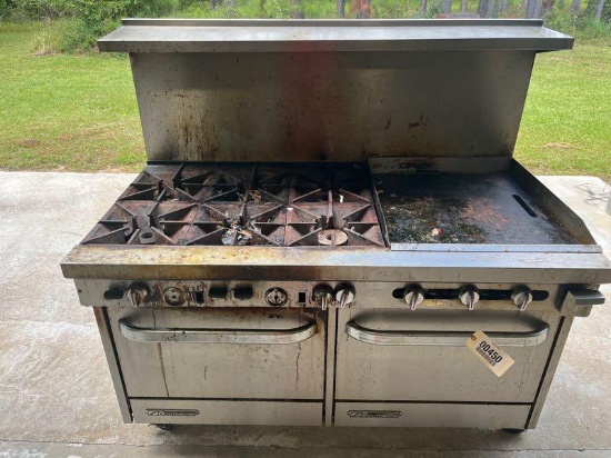 SOUTHBEND 6 BURNER STOVE WITH 24"GRIDDLE