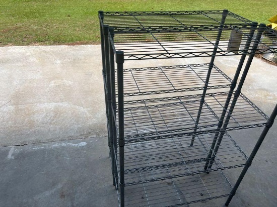 2- 54" METAL SHELVES