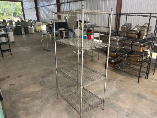 76" Metal Storage Rack