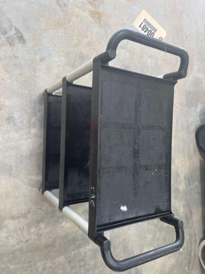 BLACK ROLLING CART