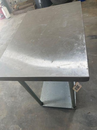 SMALL STAINLESS STEAL TABLE