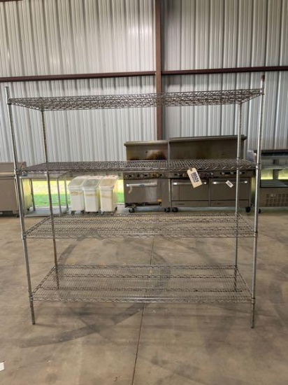 74" Metal Storage Rack