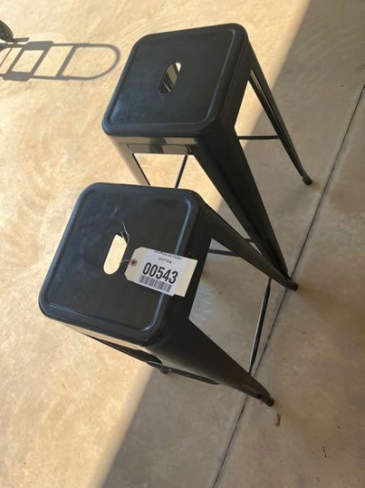 2-METAL BAR STOOLS