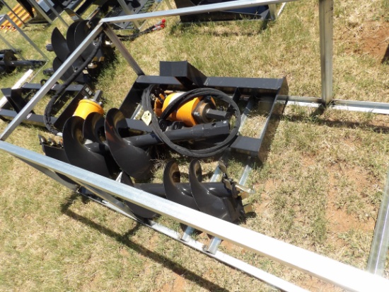 SKID STEER POST HOLE DIGGER