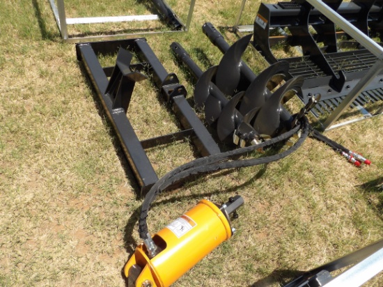 SKID STEER POST HOLE DIGGER