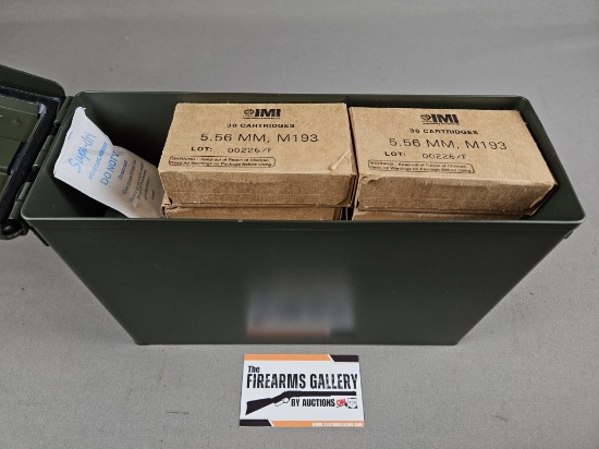IMI 5.56 M193 Ammo in Metal Ammo Can