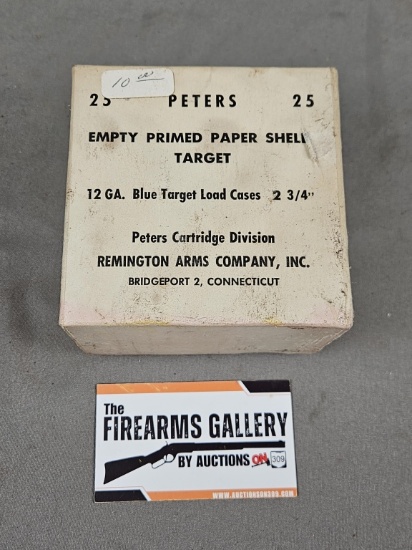 25rd Peters Empty Primed 12GA Paper Shells