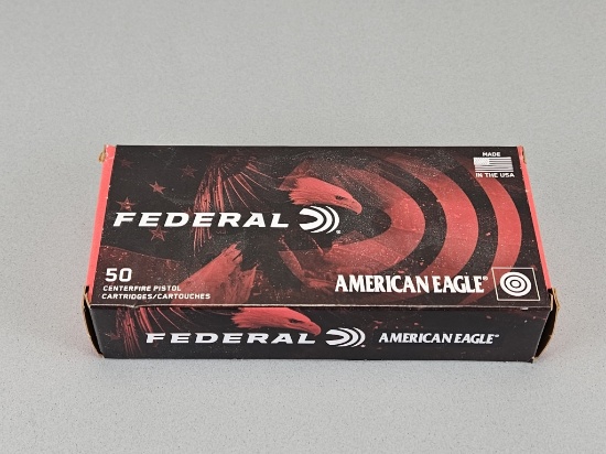 50rd Federal American Eagle 380 Auto FMJ Bullets