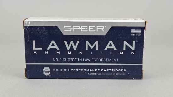 50rd Speer Lawman 40 S&W 165gr TMJ Ammo