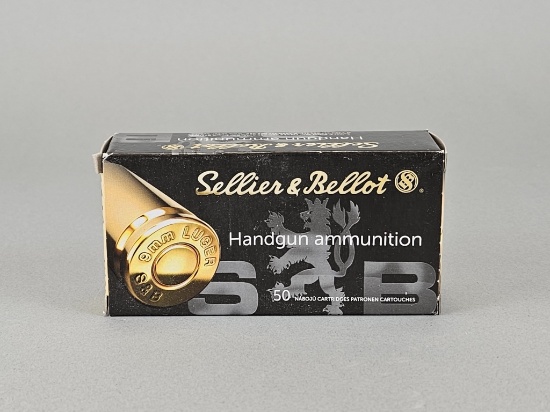 50rd Sellier & Bellot 9mm Luger FMJ Ammo