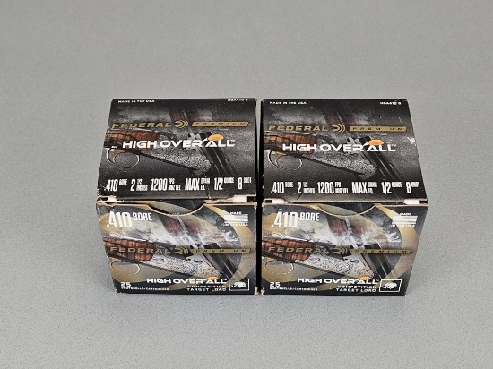 2 - 25rd Boxes Federal High Overall .410 Bore Ammo