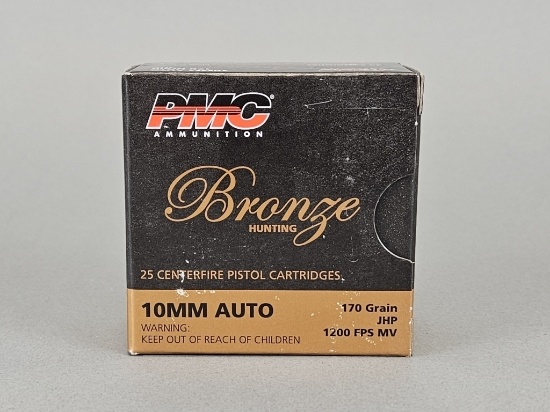 25rd PMC Bronze Hunting 10mm Auto JHP Ammo