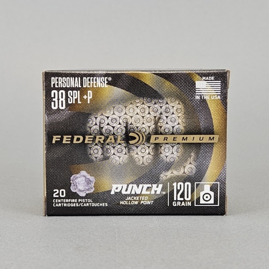 20rd Federal Premium Personal Defense 38 SPL+P