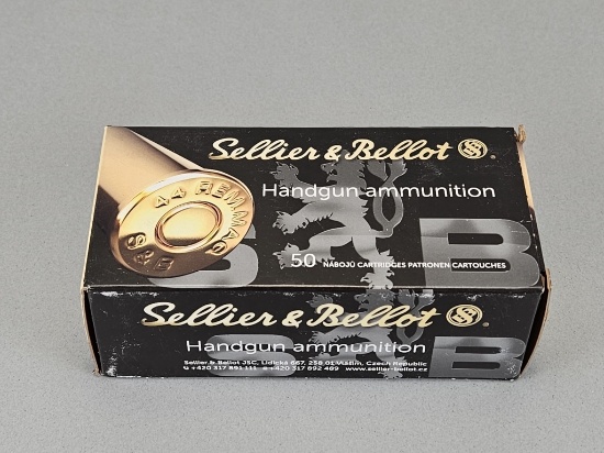 50rd Sellier & Bellot 44 Rem Mag SP 240gr Ammo