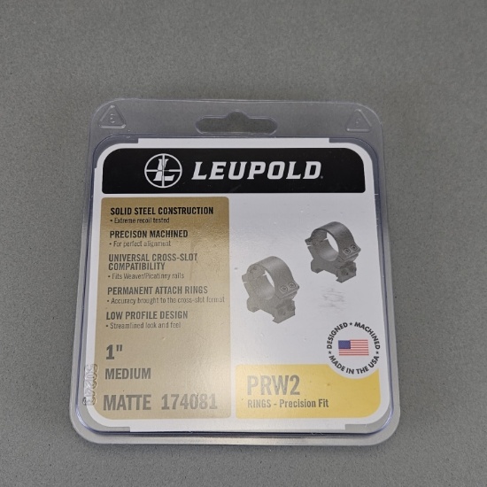 Leupold 1" Medium PRW2 Precision Fit Rings