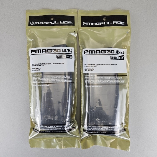 2 - Magpul MOE PMAG30 AR/M4 Gen M2 Magazines
