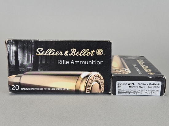 2-20rd Sellier & Bellot 30-30 WIN SP Ammo