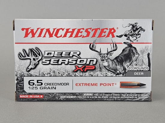 20rd Winchester Deer Season XP 6.5 Creedmoor Ammo