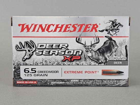 20rd Winchester Deer Season XP 6.5 Creedmoor Ammo
