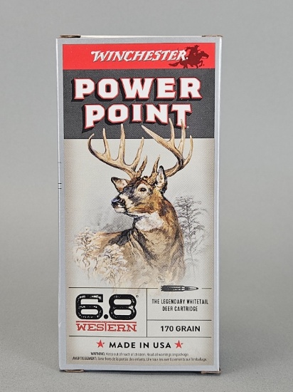 20rd Winchester Power Point 6.8 Western Ammo