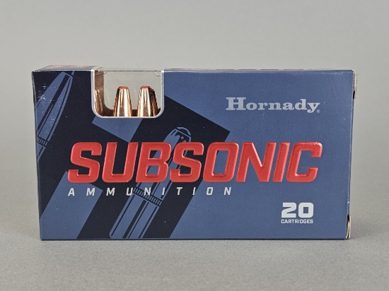 20rd Hornady Subsonic 300 Blackout Ammo