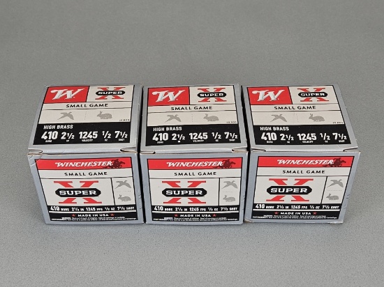 3-25rd Boxes Winchester Super-X .410 Bore Ammo