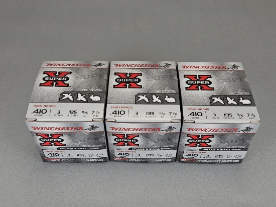 3-25rd Boxes Winchester Super-X .410 Bore Ammo