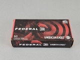 50rd Federal American Eagle 380 Auto FMJ Bullets