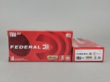 2-50rd Federal 9mm Luger Brass FMJ 115gr Ammo