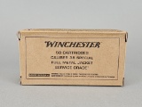 50rd Winchester 38 Spl FMJ Service Grade Ammo