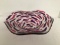 Pink and Purple Wavy Edge Art Glass Bowl
