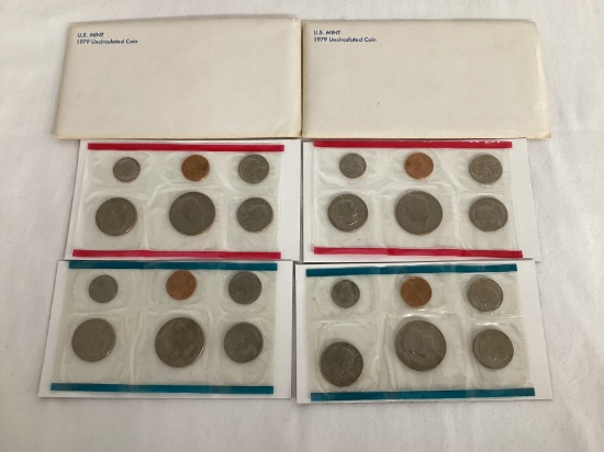 Two 1979 US Mint Uncirculated Coin Sets